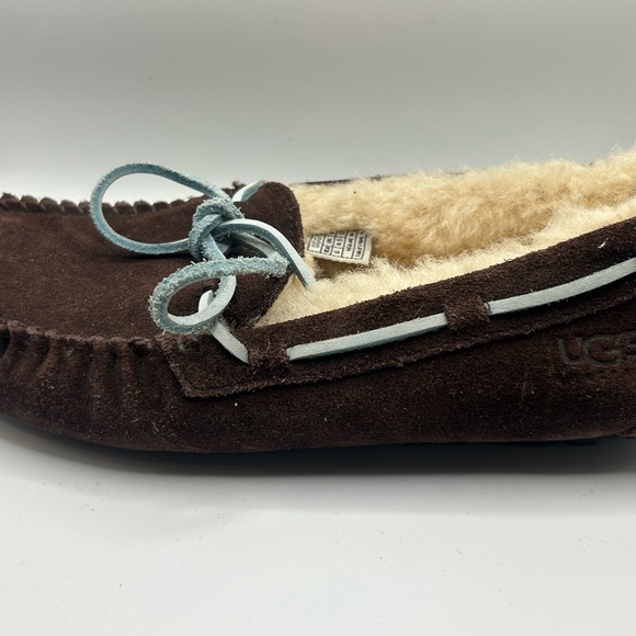 UGG Dakota moccasin slippers in Chocolate Brown - Picture 5 of 15